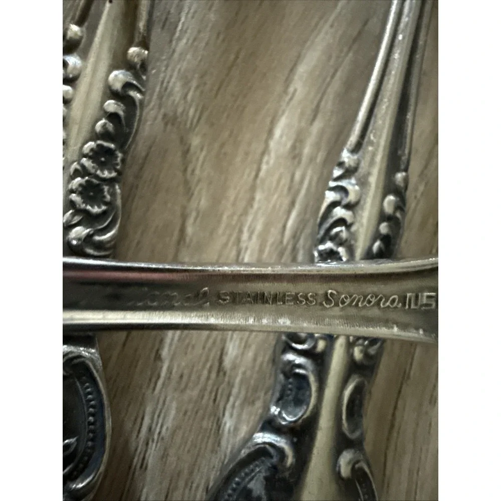 Sonora Stainless by National Stainless Spoon Japan‎ Teaspoon Tablespoon Lot Of 9
